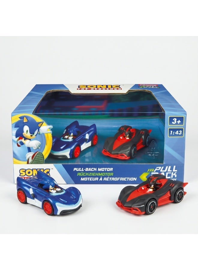 Carrera Pull & Speed Sonic the Hedgehog Twin Pack, Sonic vs Shadow I 1:43 Scale - Image 1