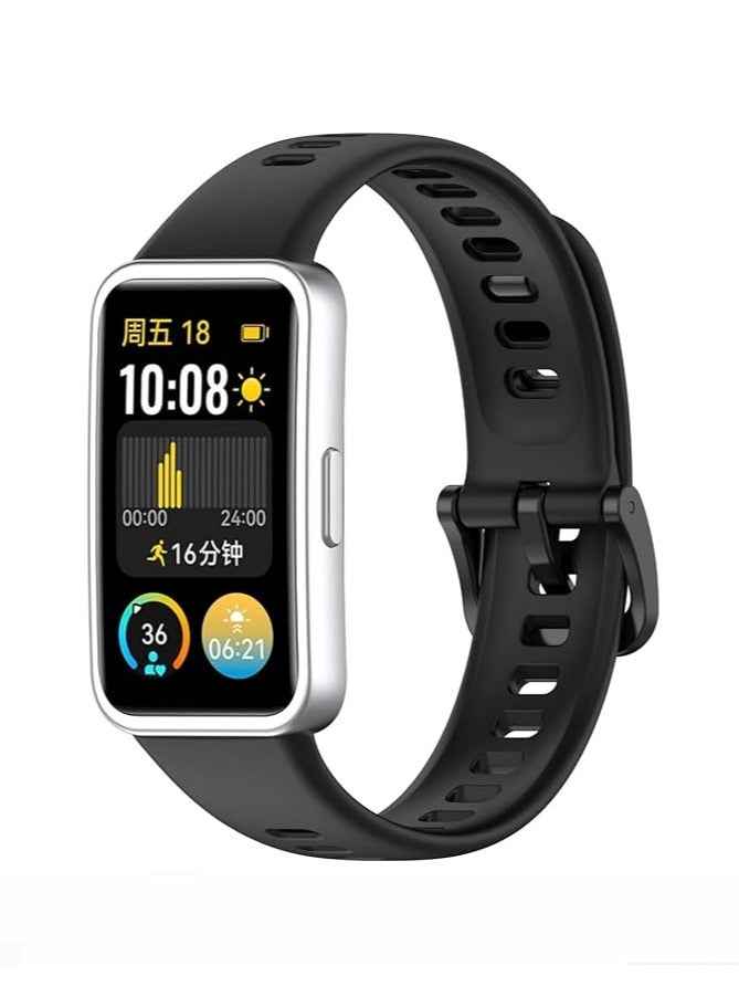 Compatible with Honor Band 10 Silicone Strap Waterproof Breathable Sport Band 10 Strap for Women Men. - Image 1