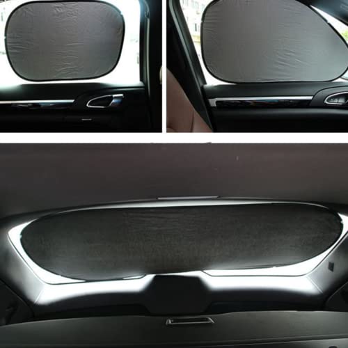 Suzec Car Accessories 6 in 1 Car Windscreen Sun Shade, Car Curtains Heat Reflective Windshield Visor, Front and Rear - Image 3