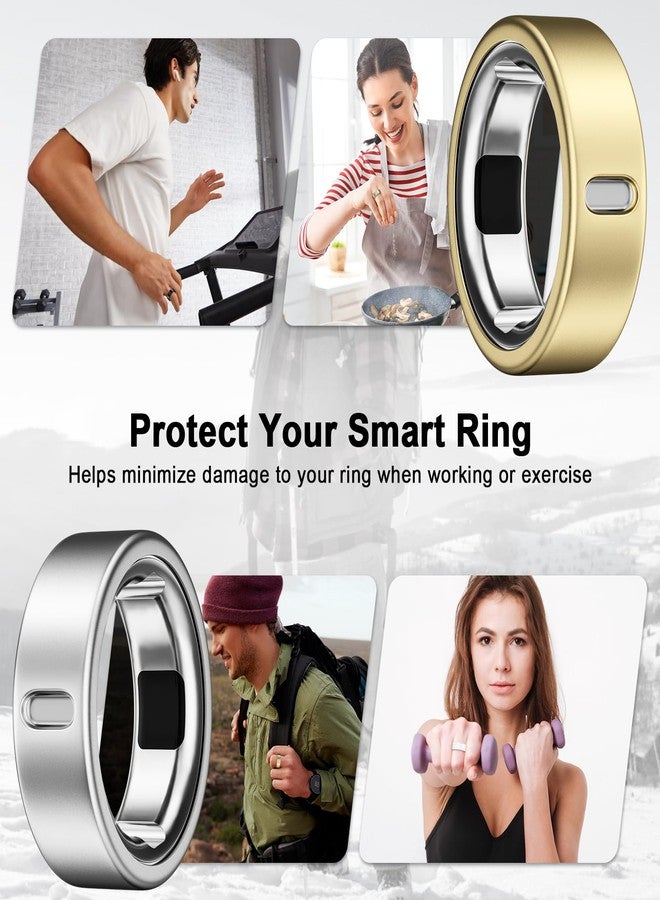 Vigamen 8 Pack Cover Compatible with Oura Ring Gen 4/Oura Ring Gen 3 Horizon/Heritage,Charging Derectly,Matte Texture Wear-Resistant Anti-Scratch TPU Protector for Oura Rings Women Men（A,Size 8 - Image 5