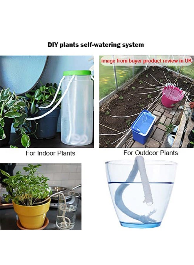 ORIMERC 50 feet 6mm Self Watering Capillary Wick Cord Vacation Plant Sitter DIY Hydroponic Wicking Self-Watering Planter Pot Automatic Water System Device Potted Violet Auto Seedling Waterer Rope - Image 3