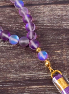 The Black Pearl Accessories Fabulous Purple Opal Stone Prayer Bead of 33 Beads  - Image 3