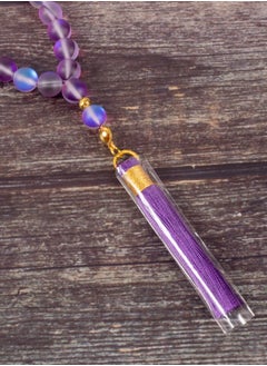 The Black Pearl Accessories Fabulous Purple Opal Stone Prayer Bead of 33 Beads  - Image 4