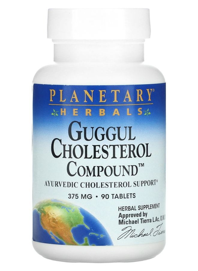 PLANETARY HERBALS Guggul Cholesterol Compound 375 mg 90 Tablets 