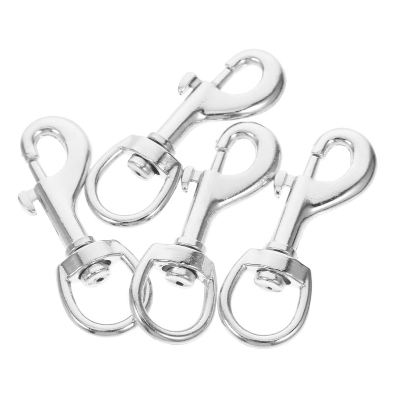 4 Pcs 360 Degree Rotary Swivel Snap Hook Clips For Flagpole Rope And Boat Flag - Image 2