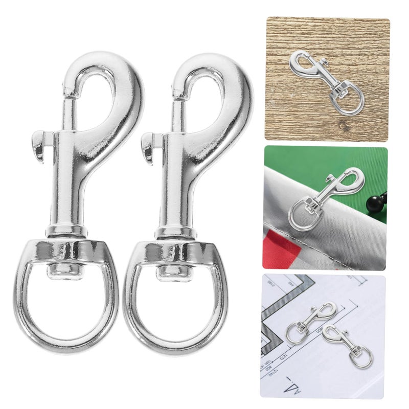 4 Pcs 360 Degree Rotary Swivel Snap Hook Clips For Flagpole Rope And Boat Flag - Image 3