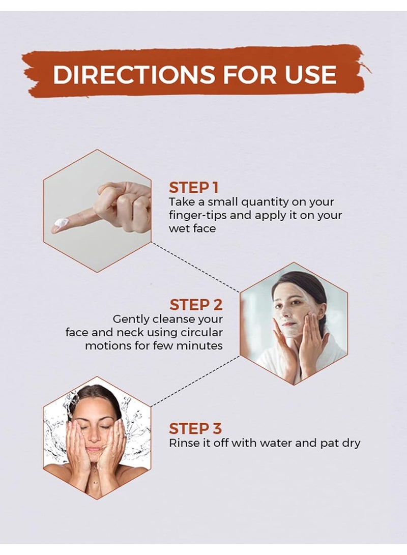 Oshea Herbals Glopure Lightening Face Wash Hydrates Skin Deep Cleansing Lightens Skin Tone Removes Impurities 150 GM - Image 4