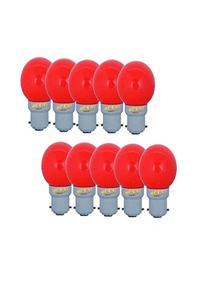 ambert مصباح ليلي LED من أمبرت، 0.5 واط، لون أحمر، عبوة من 10 قطع - Image 1