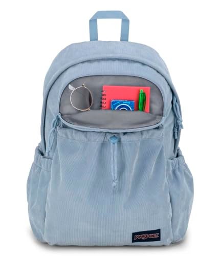 JanSport Lounge Pack FX – Large Main Compartment, Dual Water Bottle Pockets, Front Drawcord Pocket, Padded Laptop Sleeve, Blue Dusk - Image 5