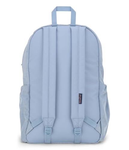 JanSport Lounge Pack FX – Large Main Compartment, Dual Water Bottle Pockets, Front Drawcord Pocket, Padded Laptop Sleeve, Blue Dusk - Image 2