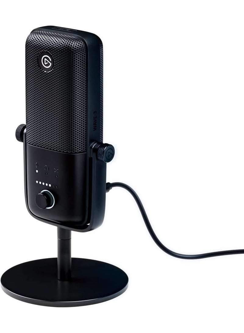 إلجاتو Wave:3 ميكروفون مكثف بجودة استوديو ممتازة مع USB للتوصيل والتشغيل لأجهزة Mac و PC - Image 1