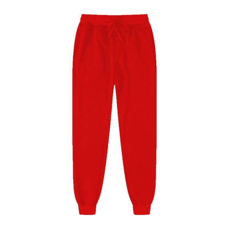 Casual Sports Straight Pants Mens Autumn 2024 New Oversize Plus Size Fashionable Brand Loose Simple Skinless Pants Red 