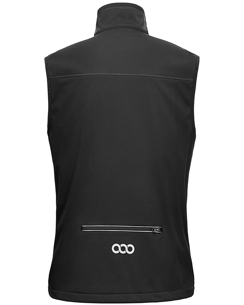 33,000ft Men's Windproof Lightweight Golf Vest Outerwear with Pockets, Softshell Sleeveless Jacket for Running Hiking Sports - Image 3