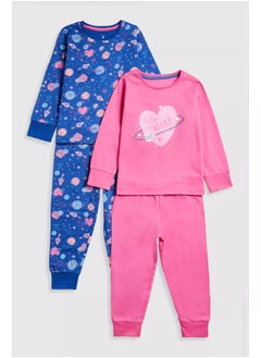 mothercare Space Pyjamas - 2 Pack  - Image 1
