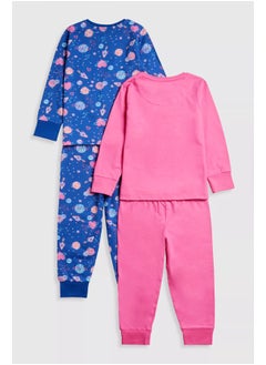 mothercare Space Pyjamas - 2 Pack  - Image 2