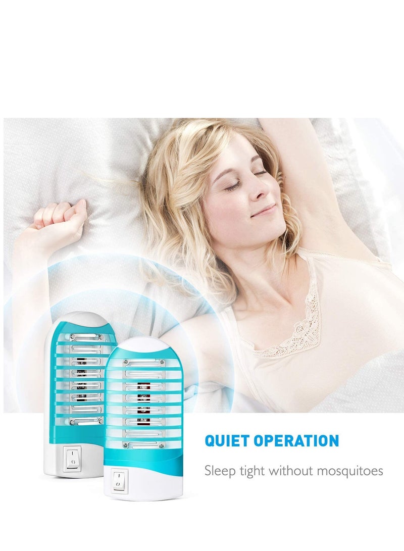 KASTWAVE Bug Zapper for Home Indoor Electric Mosquito Zapper Indoor Plug in Small Mosquito and Gnat Trap Killer Lamp for Bedroom Kitchen Baby Room 4 Pack - Image 4