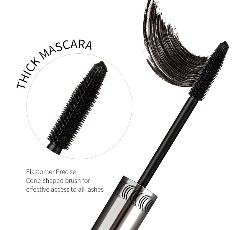 Me Now Lash Power Mascara Black Volumizing and Lengthening Mascara with Curved Brush Extension Visible Eye Makeup for Defined Curled and Fuller-Looking Lashes 2 Pcs - Image 3