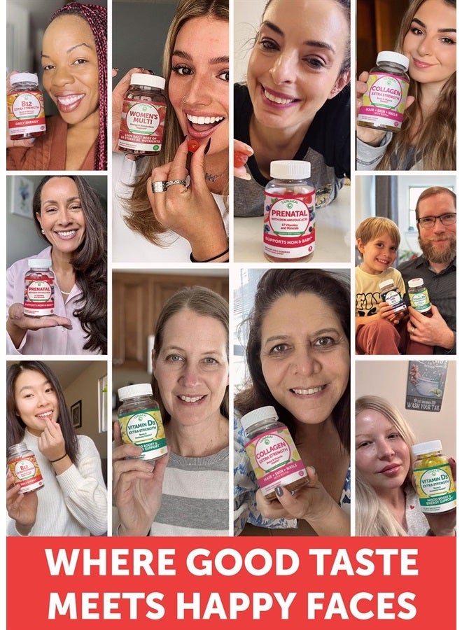 LUNAKAI Vitamin B12 Gummies for Adults - Tastiest Proprietary Formula - 3000mcg Methyl B-12 High Absorption Energy Gummies - Non-GMO Vegan Vit B12 - Chewable B 12 for Energy Support and Bone Health - 60 Count - Image 4