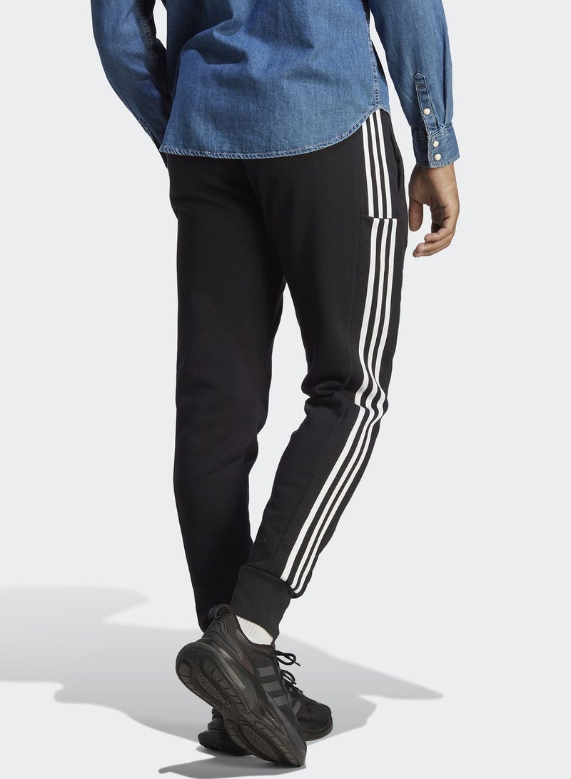 Adidas 3 Stripe French Terry Sweatpants - Image 2