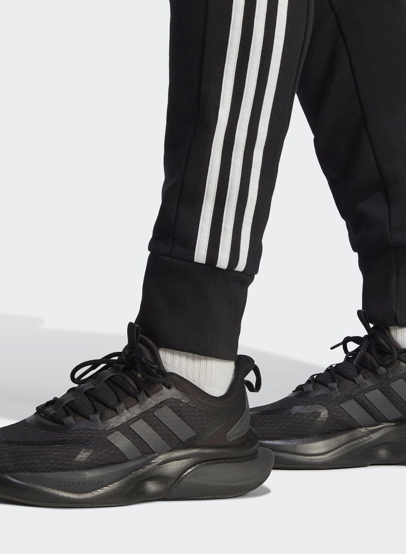 Adidas 3 Stripe French Terry Sweatpants - Image 4