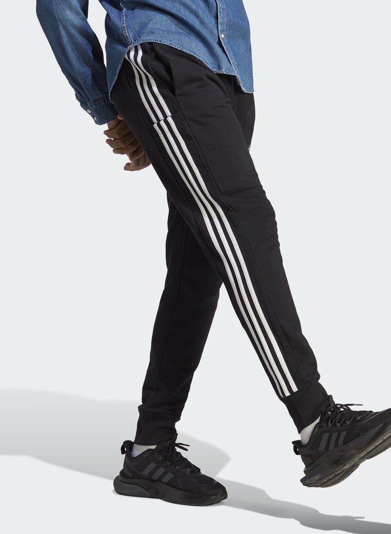 Adidas 3 Stripe French Terry Sweatpants - Image 5