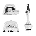 Autoround Engine Motor Trans Mount Kit 18L 19L 20L Fit for Volkswagen Beetle 19982005 Golf 19992006 Jetta 19992005 Manual Transmission Replace A6929 A6935 A6930 Set of 3 - Image 2