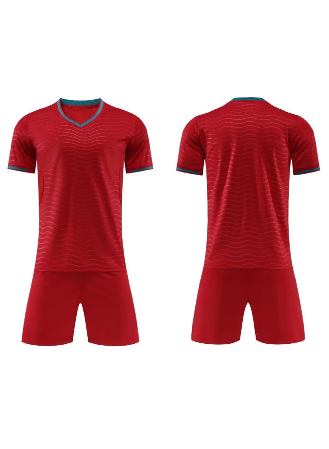 World Cup Jersey Portugal Home Argentina Germany Spain Kids Boys Set Football Uniform