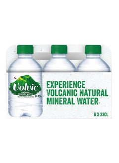 Volvic Natural Mineral Water 6 x 330ml  - Image 1