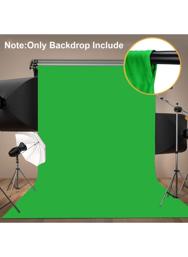 Collapsible Backdrop Photo Booth Background Polyester Cotton Backdrop for YouTube Video Recording Photography Video Television Screen Birthday Wedding Party (3.3x6.6ft Green)  - Image 2