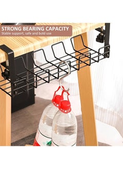 Generic Cable Management Under Desk Tray Upgraded Wire Management No Drill No Screws, Cable Tray with Clamp for Desk Wire Management, Computer Cable Rack for Office, Home - No Damage to Desk  - Image 4