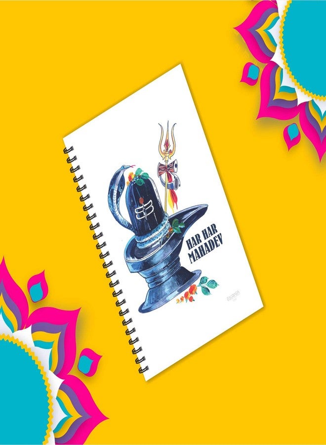 ESCAPER Shivling Mahadev Diary, Ruled - A5 Size - 8.5 x 5.5 inches Lord Shiva Diary, Har Har Mahadev Diary, Diary Notepad, Diary for Office, Diary for Gift - Image 4