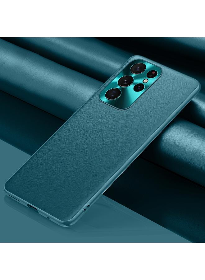 erorex Case For Samsung Galaxy S22 Ultra 5G Plain Skin Leather Phone Case - Image 1