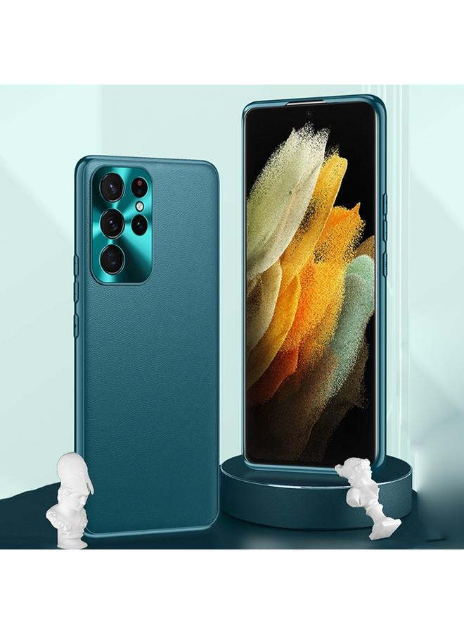 erorex Case For Samsung Galaxy S22 Ultra 5G Plain Skin Leather Phone Case - Image 3