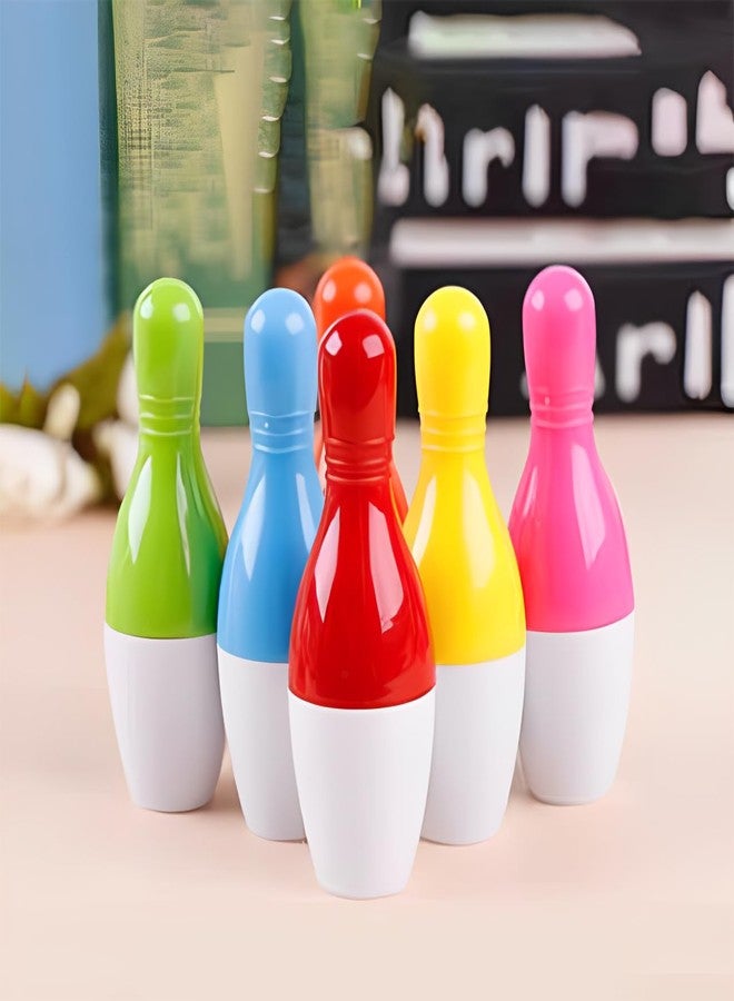 QFSH 12Pcs Funny Ballpoint Pens Cute Retractable Bowling Pens for School Students 0.7mm, Blue Ink - Image 1