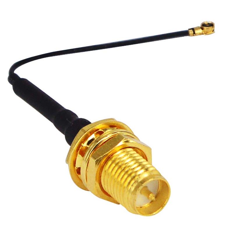 onelinkmore UFL to SMA M.2 NGFF MHF4 to RP SMA Female (Male pin) RF Pigtail WiFi Antenna Extension Cable 0.81mm for PCI WiFi Card Wireless Router M.2 Cards Pack of 2 (4 inch (10 cm)) - Image 3
