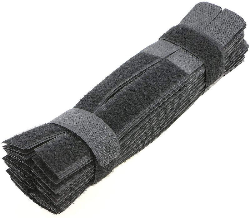 Pasow 50pcs Cable Ties Reusable Fastening Wire Organizer Cord Rope Holder 7 Inch (Black) - Image 1