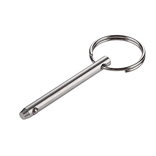 VTurboWay 4 Pack Quick Release Pin, Diameter 3/16"(4.8mm), Overall Length 2"(51mm), Usable Length 1-1/2"(38mm), Full 316 Stainless Steel, Bimini Top Pin, Marine Hardware - Image 2