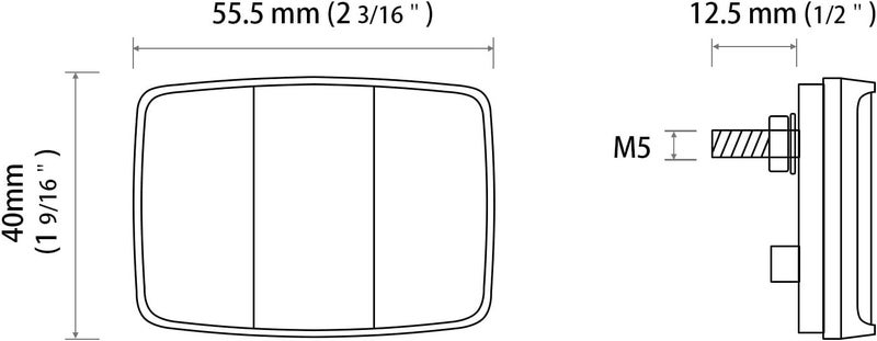MFC PRO Bike Rear Reflector for Seatpost (RED) - Image 3