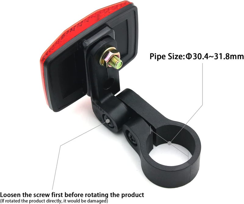 MFC PRO Bike Rear Reflector for Seatpost (RED) - Image 2