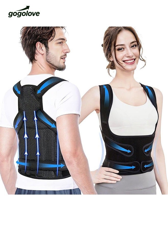 gogolove Back Brace and Posture Corrector for Women and Men Back Straightener Posture Corrector Scoliosis and Hunchback Correction Back Pain Spine Corrector Support Adjustable Posture Trainer - Image 1