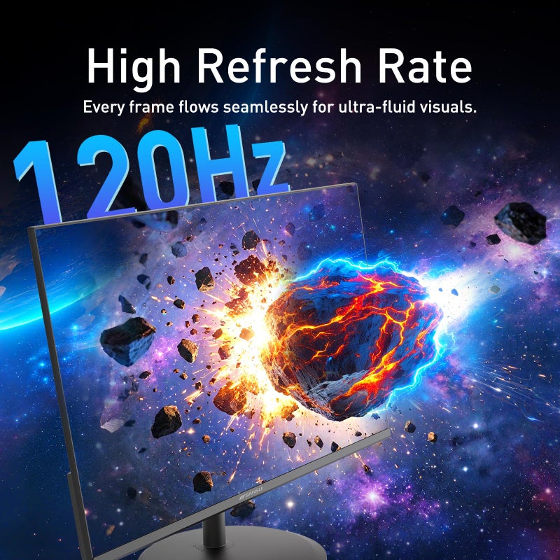 SANSUI 22 Inch 120Hz Monitor, FHD Computer Monitor 4000:1 Contrast Ratio with Adaptive Sync, HDR 100% sRGB, HDMI x 2, VESA Mount, Eye Care for Home/Office (ES-22X3AH, One HDMI Cable Included). - Image 2