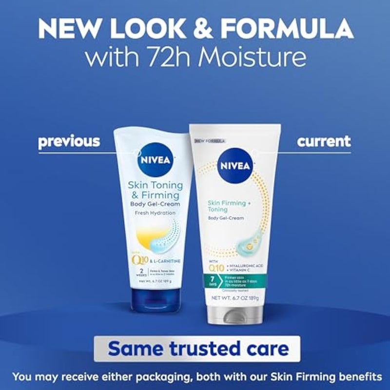 NIVEA Skin Firming and Toning Body Gel-Cream with Q10, 6.7 Oz Tube - Image 2