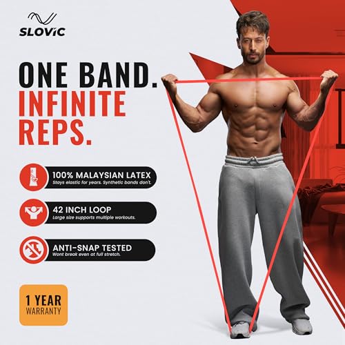 Slovic Latex Resistance Band for Workout [7-15 KG] | Resistance Band Set | Exercise Band & Stretching Bands for Exercise for Home Workouts | Gym Equipment for Home Workout | Ideal for Men & Women - Image 2