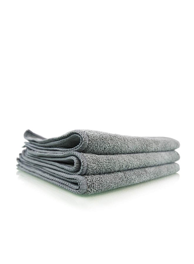 Chemical Guys Workhorse Professional Grade Microfiber Towel Grey 16 x 16 Inch 7000503 - Image 2