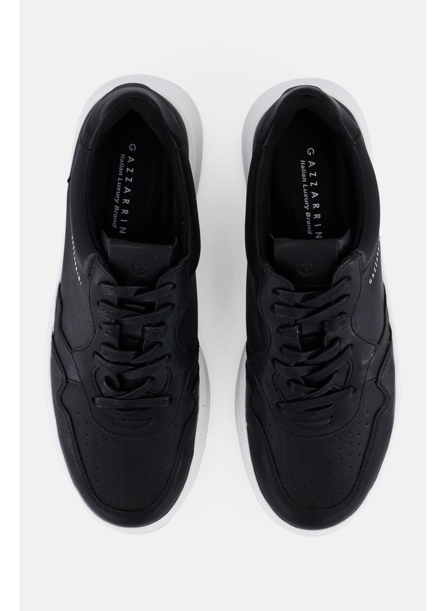 Gazzarrini Men Lace Up Sneakers, Black  - Image 4