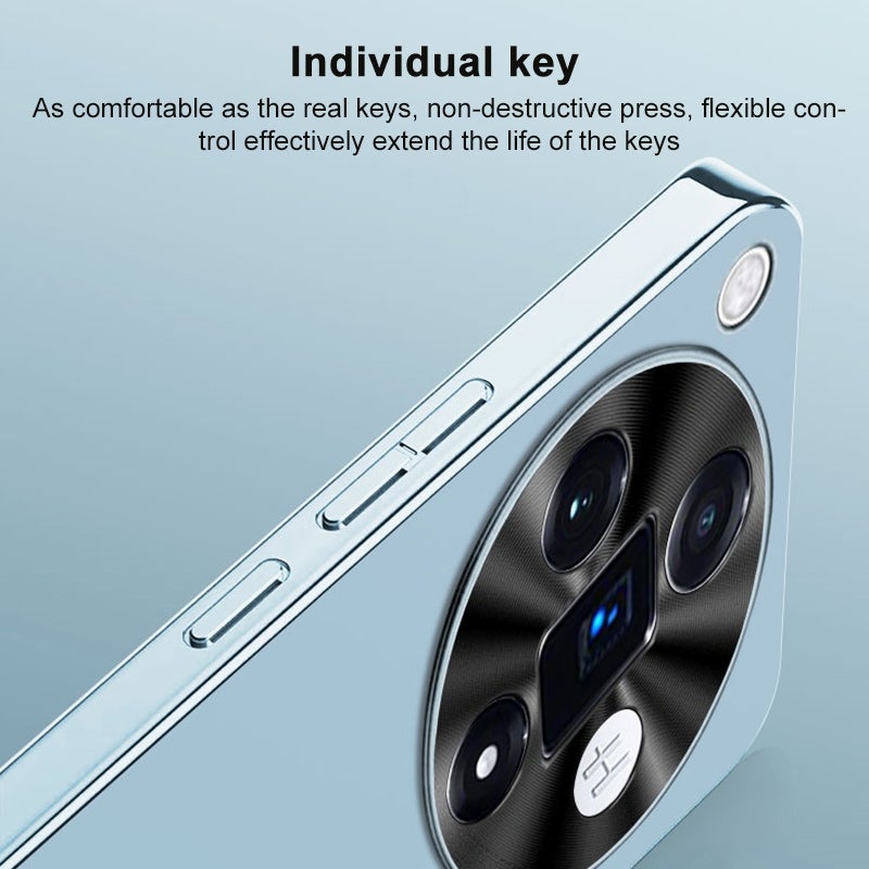 erorex For OPPO K13 / K12s AG Frosted Electroplating Acrylic Phone Case(Black) - Image 4