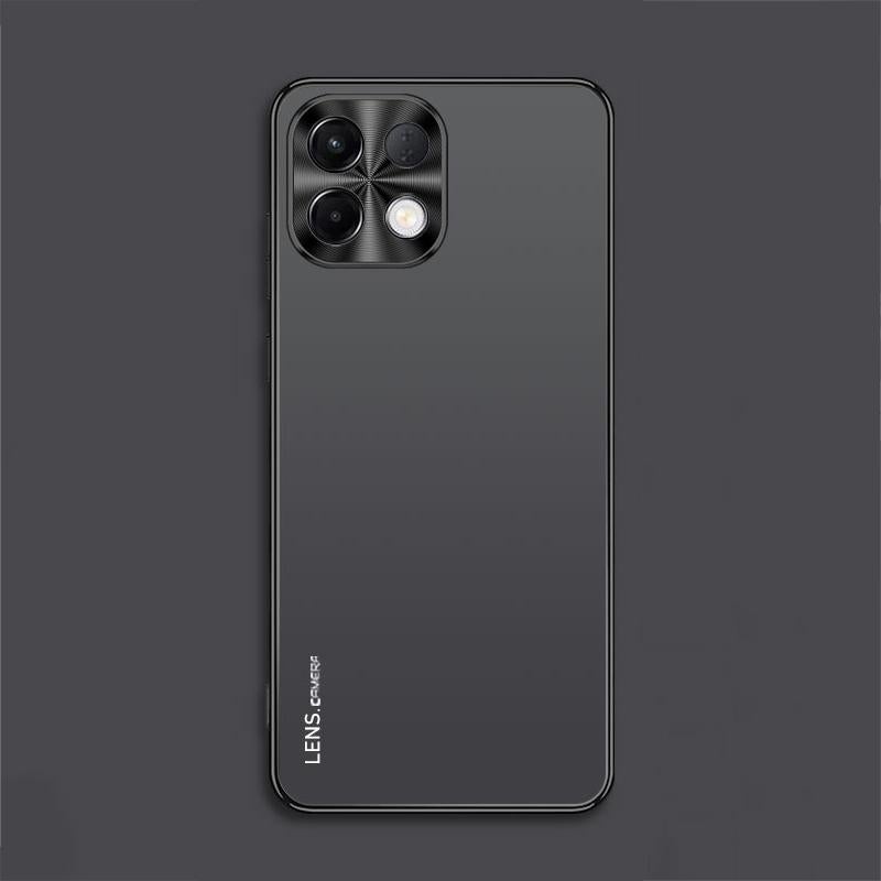 erorex For OPPO K13 / K12s AG Frosted Electroplating Acrylic Phone Case(Black) - Image 1