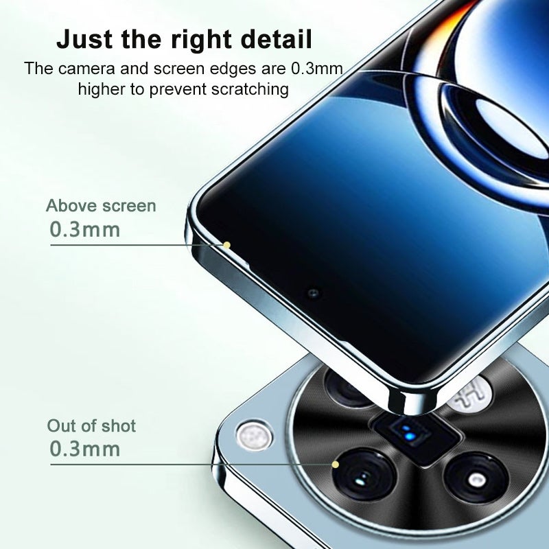 erorex For OPPO K13 / K12s AG Frosted Electroplating Acrylic Phone Case(Black) - Image 3