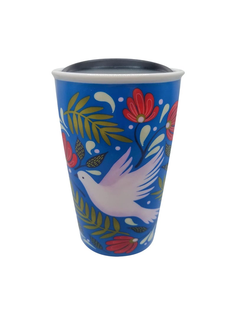 Starbucks Genuine Starbucks Ceramic Mug,12 oz, with Splash Guard Lid - Image 4
