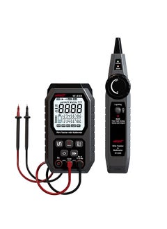 Network Cable Tester Wire Tracker with Multimeter Multifunctional Ethernet Wire Tracker DC AC Voltmeter with Cable Tracing/Length Test/POE Test